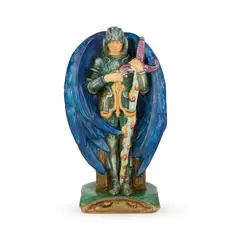 Mary Fraser Tytler, FIGURE OF ST MICHAEL, CIRCA 1900, 1900, tempera-glazed pottery