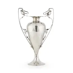 Kate Harris, LARGE TWIN-HANDLED VASE, 1901, 1901, silver