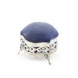 Kate Harris, ARTS & CRAFTS PIN CUSHION BOX, 1903, 1903, silver and velvet