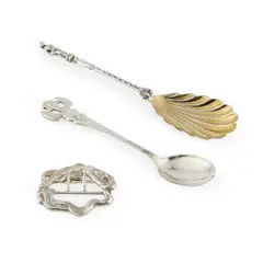 Kate Harris, ARTS & CRAFTS BERRY SPOON, 1902, 1902, silver
