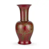 Cicely Jackson For Bernard Moore, LARGE FLAMBÉ BALUSTER VASE, CIRCA 1905, 1905, flambé-glazed earthenware