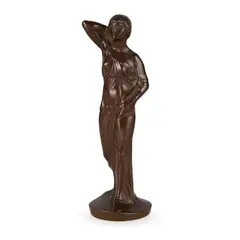 Edward Carter Preston, CABINET FIGURE OF A CLASSICAL MAIDEN, bronze