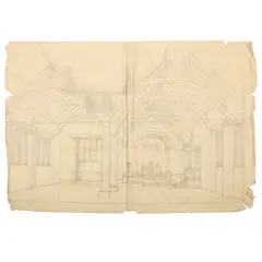 Charles Spooner, ARCHITECTURAL DESIGNS FOR TWO CHURCHES IN EAST HAM, LONDON, 1925 & 1933, 1925