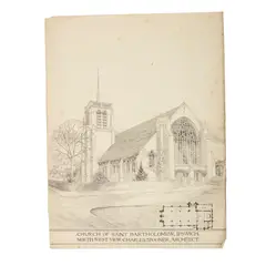 Charles Spooner, ECCLESIASTICAL AND OTHER DESIGNS, THREE SKETCHES FOR AN ALTAR CROSS TO BE MADE OF OAK WITH BRASS PLATES