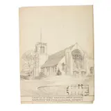 Charles Spooner, ECCLESIASTICAL AND OTHER DESIGNS, THREE SKETCHES FOR AN ALTAR CROSS TO BE MADE OF OAK WITH BRASS PLATES