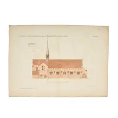 Charles Spooner, ARCHITECTURAL DESIGNS FOR THE CHURCH OF ST MICHAEL AND ALL ANGELS, LITTLE ILFORD, LONDON, 1896, 1896