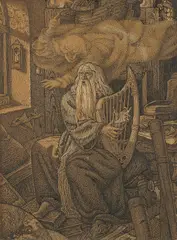 George Wooliscroft Rhead, ILLUSTRATION FOR 'THE STORY OF VIVIAN' FROM ALFRED TENNYSON'S 'IDYLLS OF THE KINGS'
