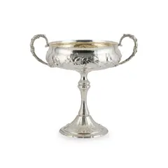 Gilbert Marks, TWIN-HANDLED STEMMED BOWL, 1899, 1899, silver