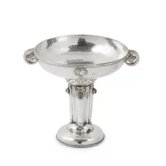 Edward Spencer, ARTS & CRAFTS BON BON STAND, 1925, 1925, silver