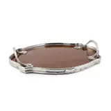 Omar Ramsden, TRAY, LONDON, 1922, 1922, mahogany with silver mount