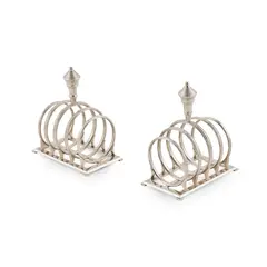 Henry George Murphy, PAIR OF TOAST RACKS, 1934, 1934, silver