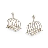 Henry George Murphy, PAIR OF TOAST RACKS, 1934, 1934, silver