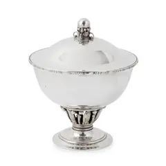 Georg Jensen, 'LOUVRE' BOWL AND COVER, MODEL 180C, 1925-1933, 1925, silver