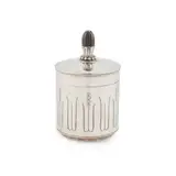 Reginald H. Hill, CIGARETTE JAR AND COVER, 1948, 1948, silver and ebony