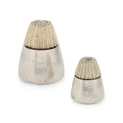 Christopher Lawrence, SALT AND PEPPER GRINDER, 1973, 1973, silver and silver gilt