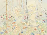 'KNEE DEEP IN FAERIE FLOWERS' by Jessie M. King, offered Apr 2026