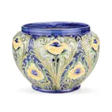 William Moorcroft, LARGE 'POPPY' FLORIAN WARE JARDINIÈRE, CIRCA 1900, 1900, glazed earthenware