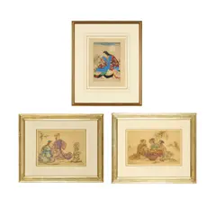 Elyse Ashe Lord, THREE FRAMED ETCHINGS