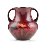 William Moorcroft, FLAMBÉ 'CLAREMONT' TWIN-HANDLED VASE, CIRCA 1930, 1930, flambé-glazed earthenware