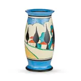 Clarice Cliff, RARE 'MAY AVENUE' PATTERN 'BIZARRE' VASE, CIRCA 1933, 1933, glazed and painted earthenware