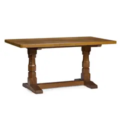 Robert 'Mouseman' Thompson, ARTS & CRAFTS REFECTORY TABLE, CIRCA 1950, 1950, oak
