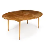 'JUDAS' EXTENDING DINING TABLE, DESIGNED 1948 by Finn Juhl, 1948, teak, sold Oct 2025