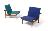 PAIR OF ‘JAPAN’ LOUNGE CHAIRS, DESIGNED 1953 by Finn Juhl, 1953, teak, sold Oct 2025