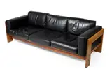 Tobia Scarpa, ‘BASTIANO’ SOFA, DESIGNED 1962, 1962, rosewood and leather, 69cm high, 210cm wide, 76cm deep, (27 1/8in high, 82 5/8in wide, 30in deep)