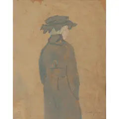 Gwen John, WOMAN STANDING, BACK VIEW, c.1920s