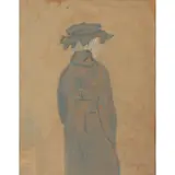 Gwen John, WOMAN STANDING, BACK VIEW, c.1920s