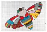 Eduardo Paolozzi R.A., MOTH - FROM THE TOTTENHAM COURT ROAD STATION MOSAIC, c.1983, 1983, glass mosaic tiles mounted on plywood