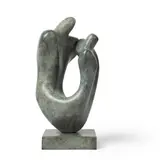 Marzia Colonna, TWO FIGURES, patinated bronze