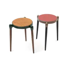 Gerald Summers, TWO 'TV-T' STACKING TABLES, DESIGNED 1953, 1953, cast aluminium
