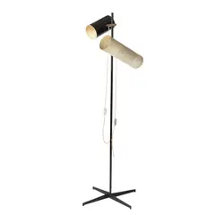 John Reid, METALLUX FLOOR LAMP, brass and enamelled steel