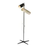 John Reid, METALLUX FLOOR LAMP, brass and enamelled steel