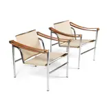 Le Corbusier, PAIR OF 'LC1' ARMCHAIRS, DESIGNED 1928-9