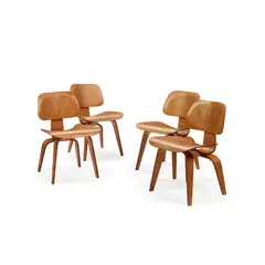 Charles Eames, SET OF FOUR 'DCW' CHAIRS, c.1950, 1950, plywood