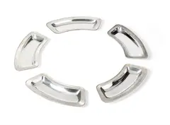 Christopher Nigel Lawrence, SET OF FIVE SERVING TRAYS, 1970, 1970, silver