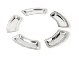 Christopher Nigel Lawrence, SET OF FIVE SERVING TRAYS, 1970, 1970, silver