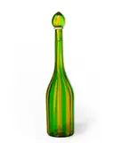 'MORANDIANA' BOTTLE AND STOPPER, DESIGNED 1949-50 by Gio Ponti, 1949, glass with polychrome canes, sold Oct 2025