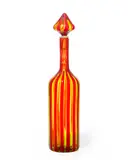 'MORANDIANA' BOTTLE AND STOPPER, DESIGNED 1949-50 by Gio Ponti, 1949, glass with polychrome canes, sold Oct 2025