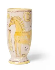 VASE by Guido Gambone, glazed earthenware, sold Oct 2025