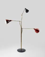 Angelo Lelii, FLOOR LAMP, DESIGNED c.1950, 1950, enamelled aluminium