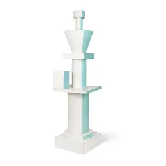 Ettore Sottsass, 'CLAIR DE LUNE' TOTEM, DESIGNED 1988, 1988, metal and glazed ceramic