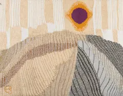 Eleanor Scarfe, FURROWED FIELDS, 1972, 1972, wool tapestry
