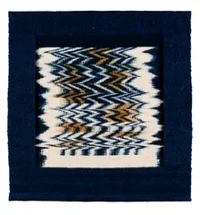 Bobbie Cox, RIVER TAVY, AUTUMN WATER WALL HANGING, hand woven wool tapestry