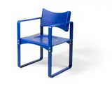 Verner Panton, ARMCHAIR, DESIGNED 1965, 1965, lacquered and moulded plywood and steel