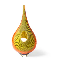 'BILBAO' VASE, 2001 by Lino Tagliapietra, 2001, blown and cut glass, sold Oct 2025