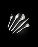 Zaha Hadid D.B.E., EIGHT FIVE-PIECE 'ZAHA' CUTLERY SETS, DESIGNED 2007, 2007, stainless steel