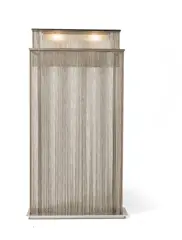 Roberto Lazzeroni, 'SHINE CHAIN' FLOOR LAMP, DESIGNED 2002, 2002, stainless steel and glass